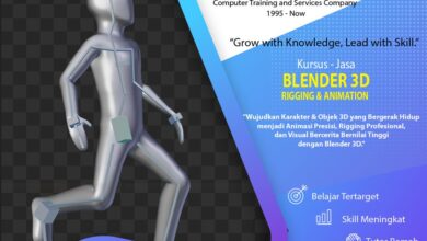 Kursus Jasa Blender 3D Rigging and Animation 1